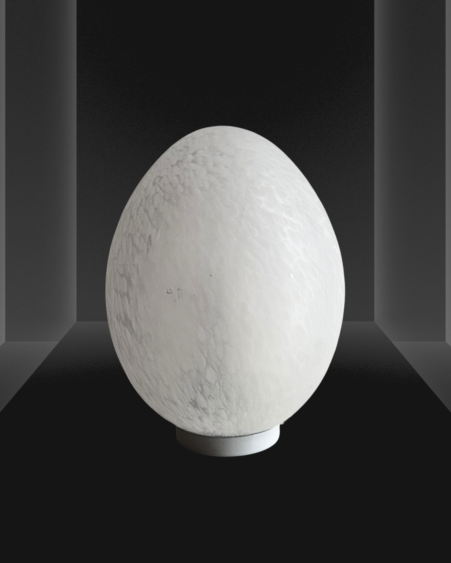 Lampe Oeuf années 70 blanche
