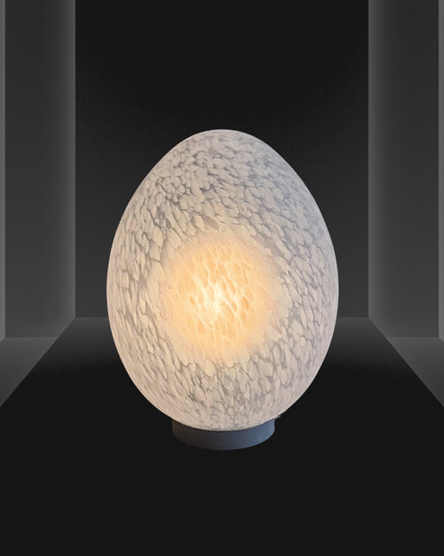 Lampe Oeuf années 70 blanche