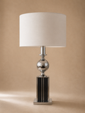 Lampe de table chromée - Maison Barbier, années 1970