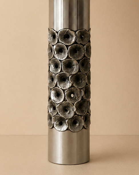 Lampe de table brutaliste en aluminium par Willy Luyckx pour Aluclair, années 1960-1970
