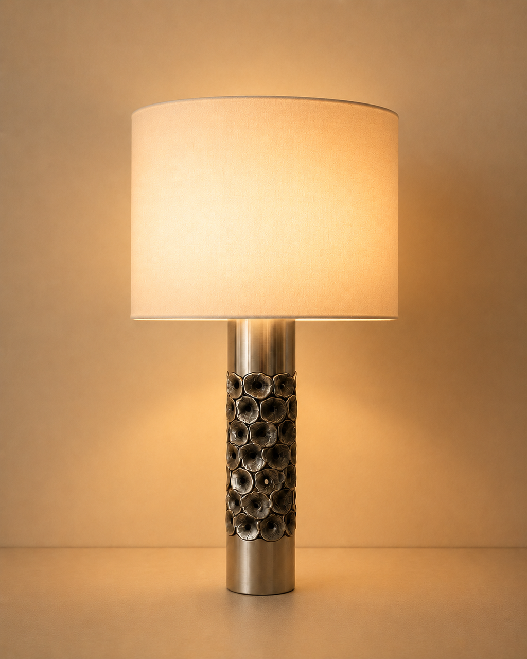 Lampe de table brutaliste en aluminium par Willy Luyckx pour Aluclair, années 1960-1970